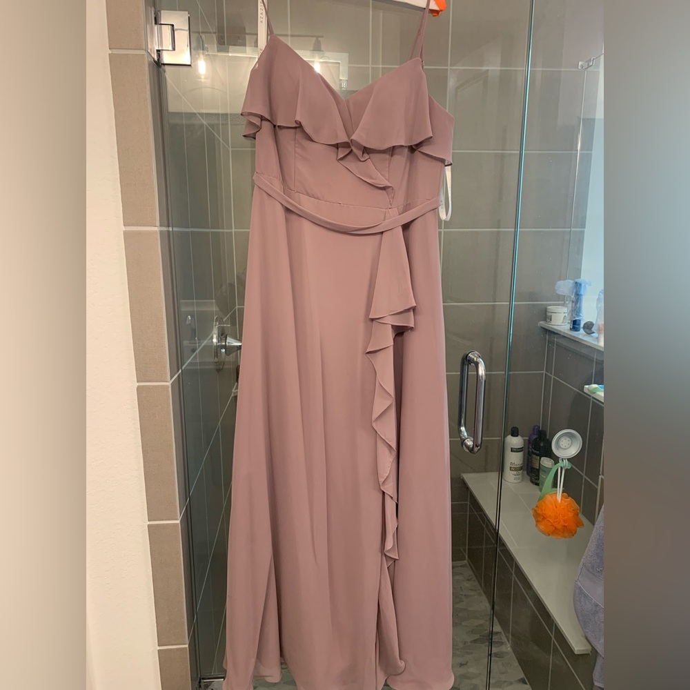 Azazie Tami Dress Size 12 Dusty Lavender